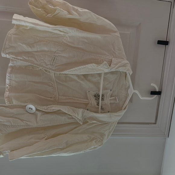 Cream Button-Up Jacket - Picture 1 of 3